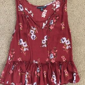 AMERICAN EAGLE FLORAL TANK